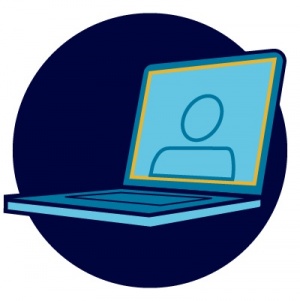 cartoon laptop