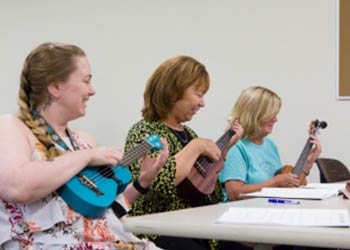 ukulele class participants